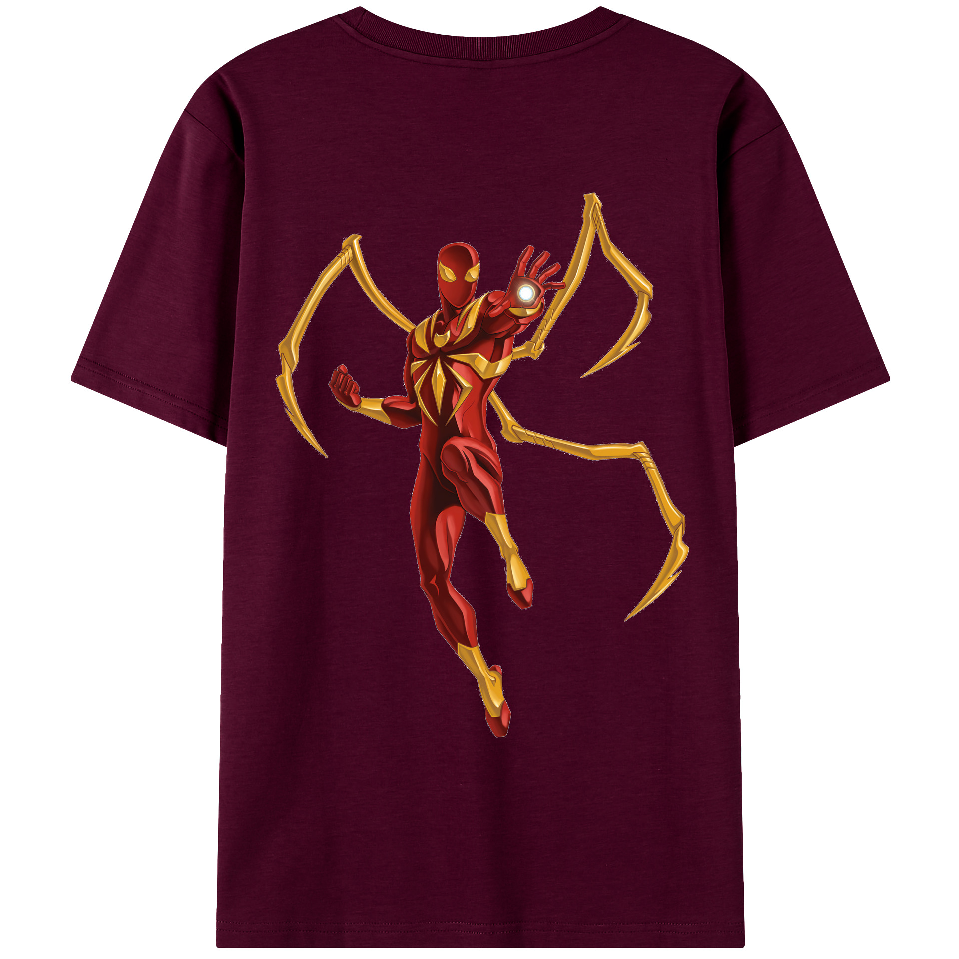 Spider Man スパイダーマン レディース半袖Tシャツ(バックプリント)